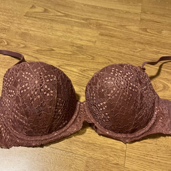 PINK Victoria's Secret Other - Like New PINK brown padded lace bra- 36B